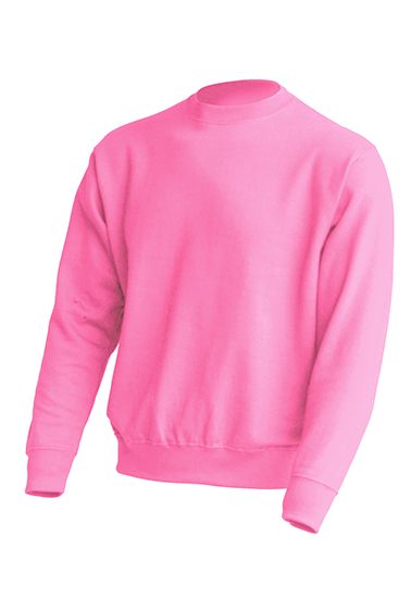 FELPA GIROCOLLO UNISEX ( JHK T-SHIRT ) rosa